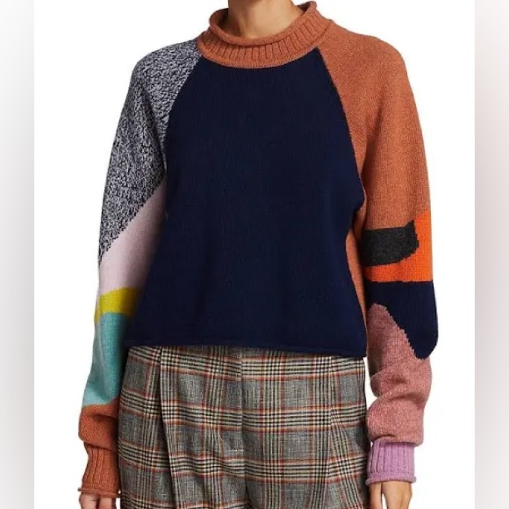 See By Chloe Multicolor Crew Neck Sweater